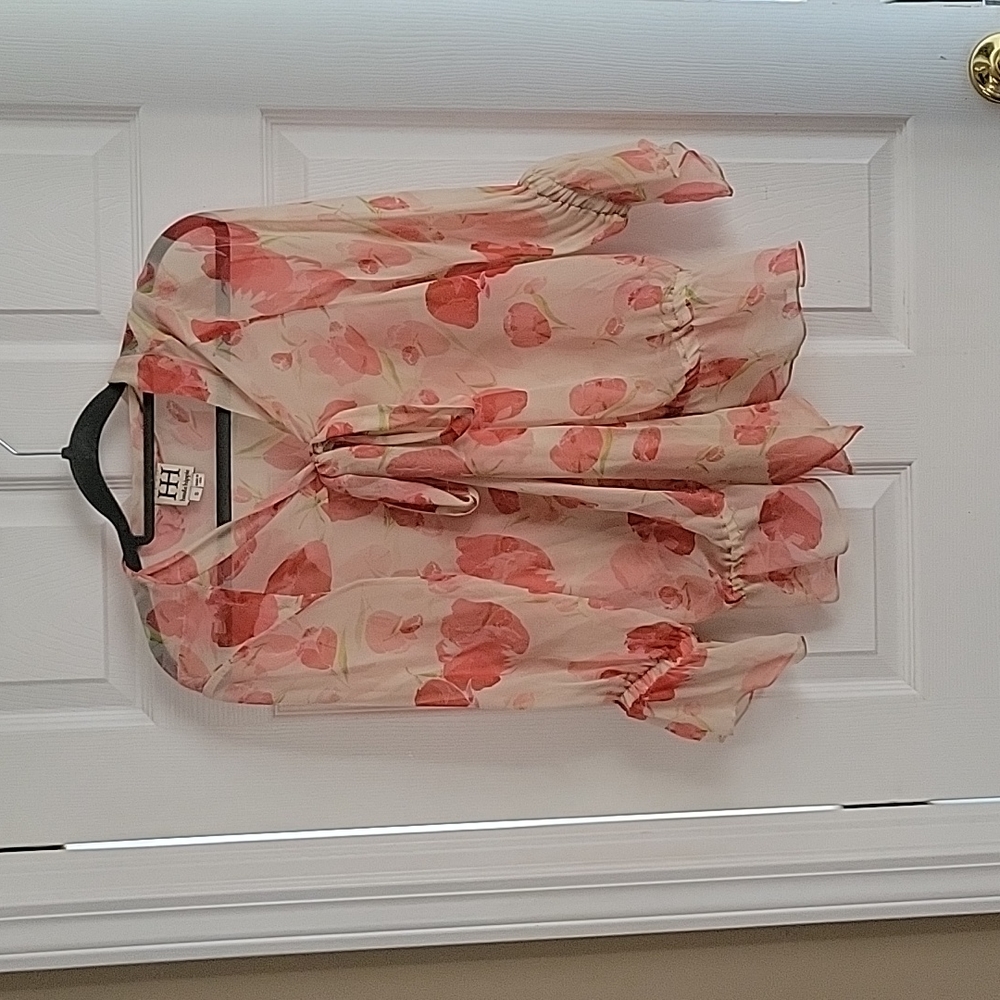 HOLIDAY  SALE! Haute Hippie floral women's blouse